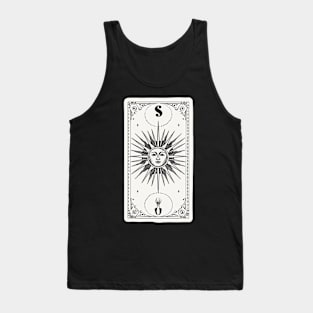 The Sun Tarot Card Reader Astrology Occult Tank Top